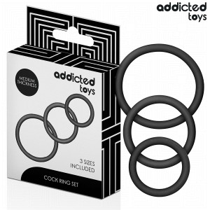 ADDICTED TOYS - LOT DE ANNEAUX EN SILICONE MODÃLE 2